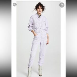 Isabel marant lashay jumpsuit light purple lavender flight suit runway etoile